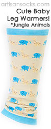 Baby Leg Warmers - Elephant and Giraffe Leg Warmers for Babies and Tots