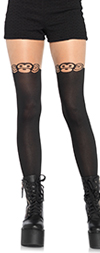 Black and Nude Monkey Business Tights