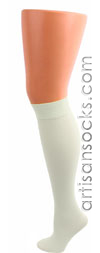 Celeste Stein WHITE COOLMAX Knee High Stockings / Trouser Socks