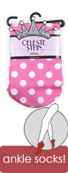 Celeste Stein Pink and White Polka Dot Short Trouser / Ankle Socks