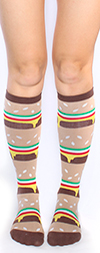 Double Double Cheeseburger Knee High Socks