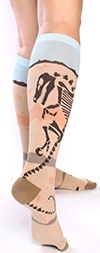 Dinosaur Fossil Knee High Socks