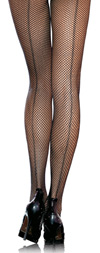 Sexy Black Fishnet Pantyhose with Flat Backseam