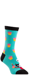 Happy Birthday Cat Crew Socks