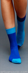 Happy Socks Odd Couple Blue Crew Socks