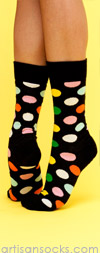 Happy Socks Big Dots Dotted Cotton Crew Socks