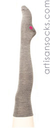 Hansel From Basel Dot OTK - Charcoal Wool Over The Knee Socks