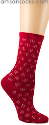 Holiday Socks - Snowflake Patterned Socks -in 3 Colors!