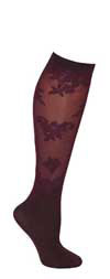 Japanese Harajuku Style Rose Print Knee High Stockings