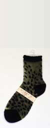 Japanese Silk Leopard Print Ankle Length Silk Stockings