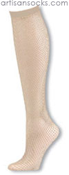 K. Bell Nude Knee High Fishnet Stockings