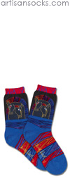K. Bell Laurel Burch Loving Horses - Multicolor Cotton Socks
