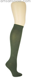 K. Bell Soft and Dreamy Solid Color Knee Highs - Olive Knee High Socks