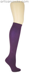 K. Bell Soft and Dreamy Solid Color Knee Highs - Plum Knee High Socks