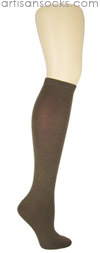 K. Bell Soft and Dreamy Solid Color Knee Highs - Brown Knee High Socks