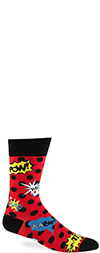 Men's Blamo! Comic Book Action Crew Socks