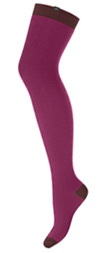 Minga Berlin Fuchsia Over the Knee Socks - The Colors Purple Chocolate OTK