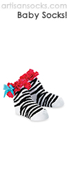 Mud Pie Wild Child Zebra Socks with Ruffle and Bow