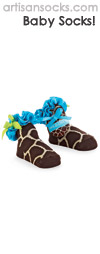 Mud Pie Giraffe Print Baby Socks with Ruffle and Bow