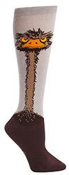 Women's Ostrich Knee High Socks