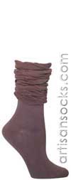 Ozone Ruffle Sock Pink Parme Cotton Anklet / Ankle Socks