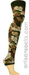 Ozone JAPAN FLOWER ARM WARMER  (PETITE LEG WARMER) GREEN