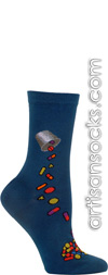 Meds Blue Crew Socks