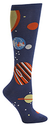 Planets Knee High Novelty Socks