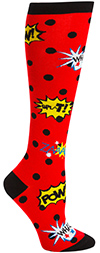 Women's Blamo! Comic Book Action Knee High Socks