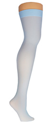 Solid Color Thigh High Stockings- in 5 Color Choices! Light Blue