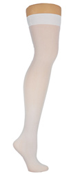 Solid Color Thigh High Stockings- in 5 Color Choices! White