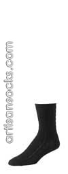 Smartwool ARAN CROCHET Solid Color Wool Crew Socks (Calf Socks) BLACK