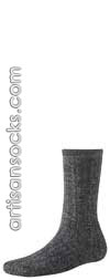 Smartwool Women's Socks CUSH LOUNGER Short Crew Socks CHARCOAL MARL