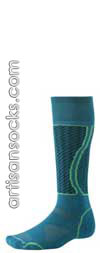 Smartwool  PHD SNOWBOARD LT Wool Knee High Socks PETROL/KIWI