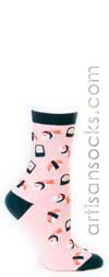 Sock It To Me Sushi Novelty Cotton Crew Socks (Calf Socks)