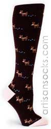 Sock It To Me Dear Deer Cotton Knee High Knee Socks