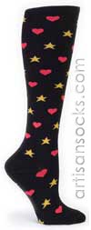 Sock It To Me 3 Pack of Mistake Geometric Print Cotton Knee High Knee Socks