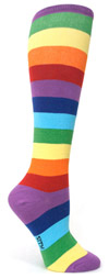 Sock It To Me Super Juicy Rainbow Knee High Knee Socks