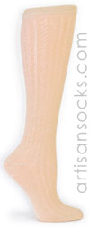 Sock it to Me Gold Crochet Knee High Sock