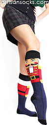 Nutcracker Socks - Knee High Holiday Socks by Sock It To Me