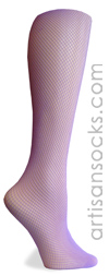 Sock It To Me Purple Fishnet Knee High Knee Socks