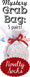 Novelty Socks Grab Bag - Gift Set of 5 Socks (Mixed Styles)