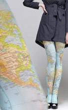 World Map Tights