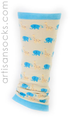 Elephant & Giraffe Leg Warmers for Baby