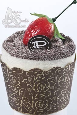 Cake Towel Gifts Tiramisu Cupcake