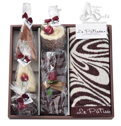 Cake Towel Gifts Marble Gift Set B