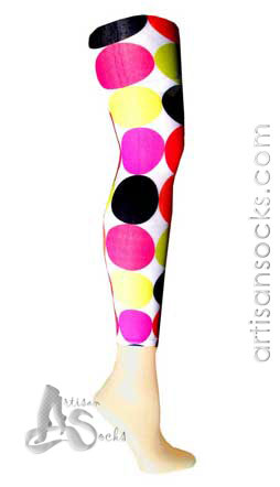 Celeste Stein Big Dots Geometric Print Leggings