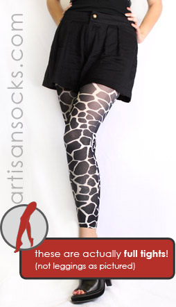 Black Giraffe Tights