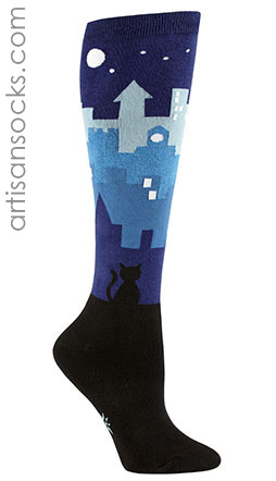 Cityscape Knee High Socks