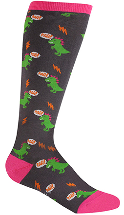 Dinosaur Socks: Knee Highs - STRETCH-IT Version